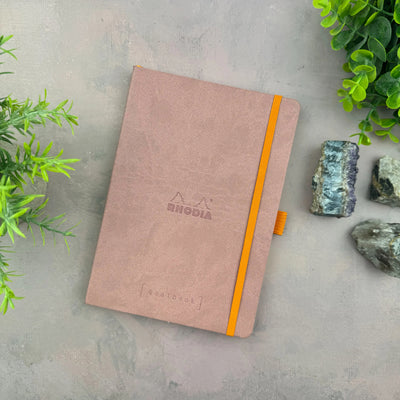 Rhodia Goal Book A5 Dot Grid - Rose Smoke