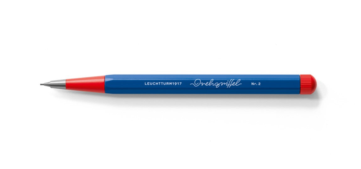 Leuchtturm 1917 Drehgriffel #2 Bauhaus Mech Pencil 0.7mm - Royal Blue / Red