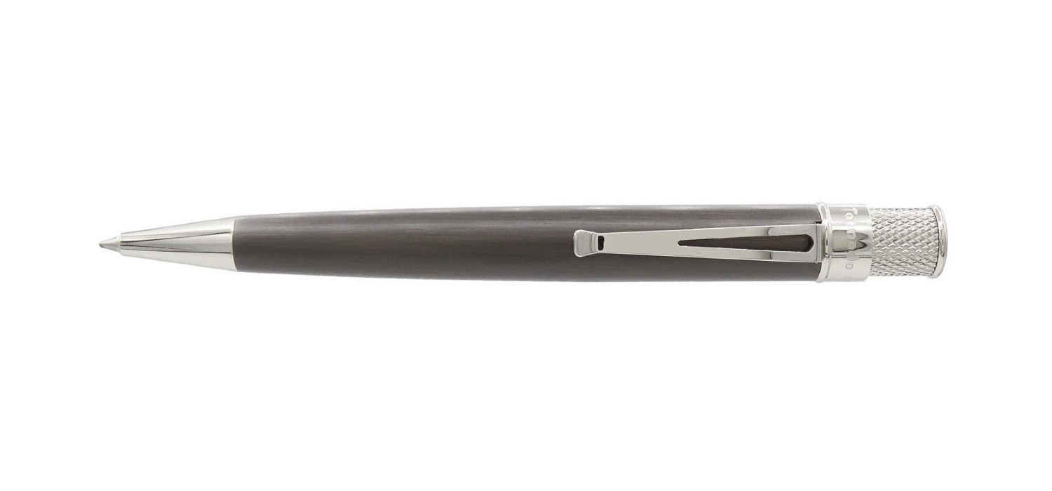 Retro 51 Tornado Platinum Executive Rollerball - Black Nickel