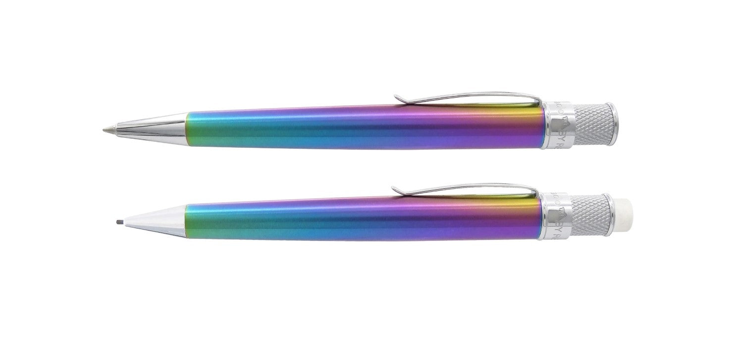 Retro 51 Tornado Vintage Metalsmith Rollerball & Propelling Pencil 1.15mm Gift Set - Chromatic
