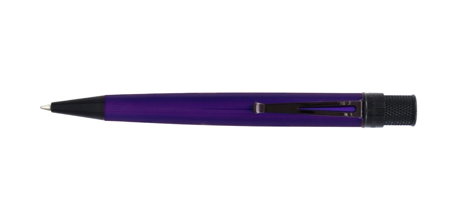 Retro 51 Tornado Vintage Metalsmith Rollerball - Stealth Midnight Purple