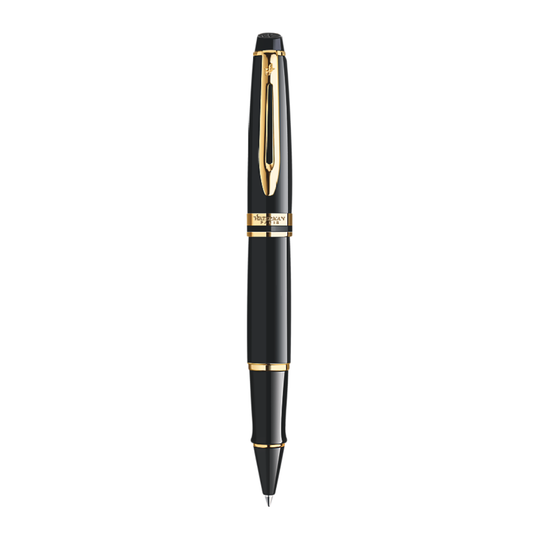 Waterman Expert Rollerball - Black Lacquer / Gold Trim