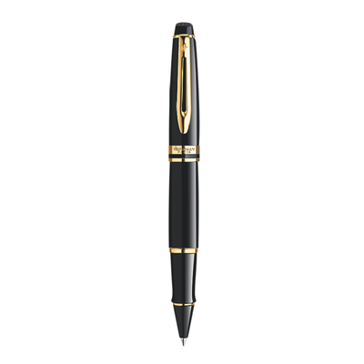 Waterman Expert Rollerball - Black Lacquer / Gold Trim