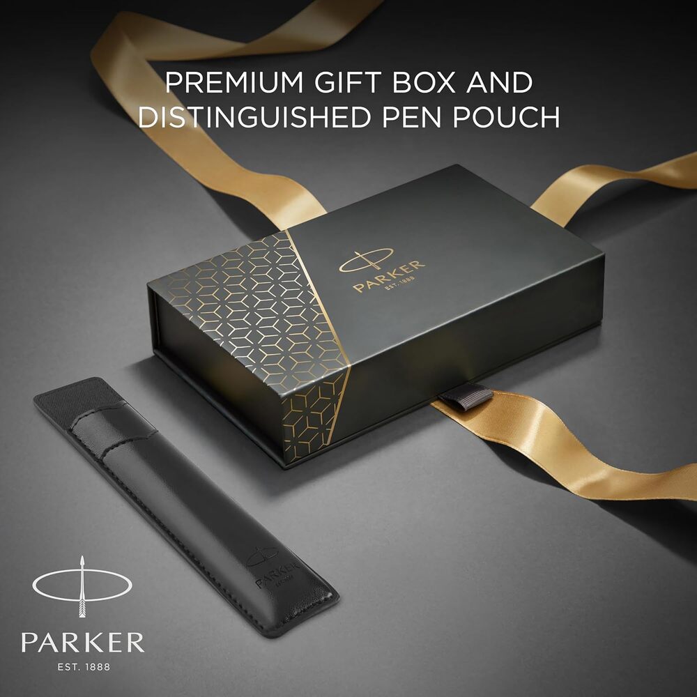 Parker IM Fountain Pen and Ballpoint Pen Set - Stainless Steel / Chrome Trim