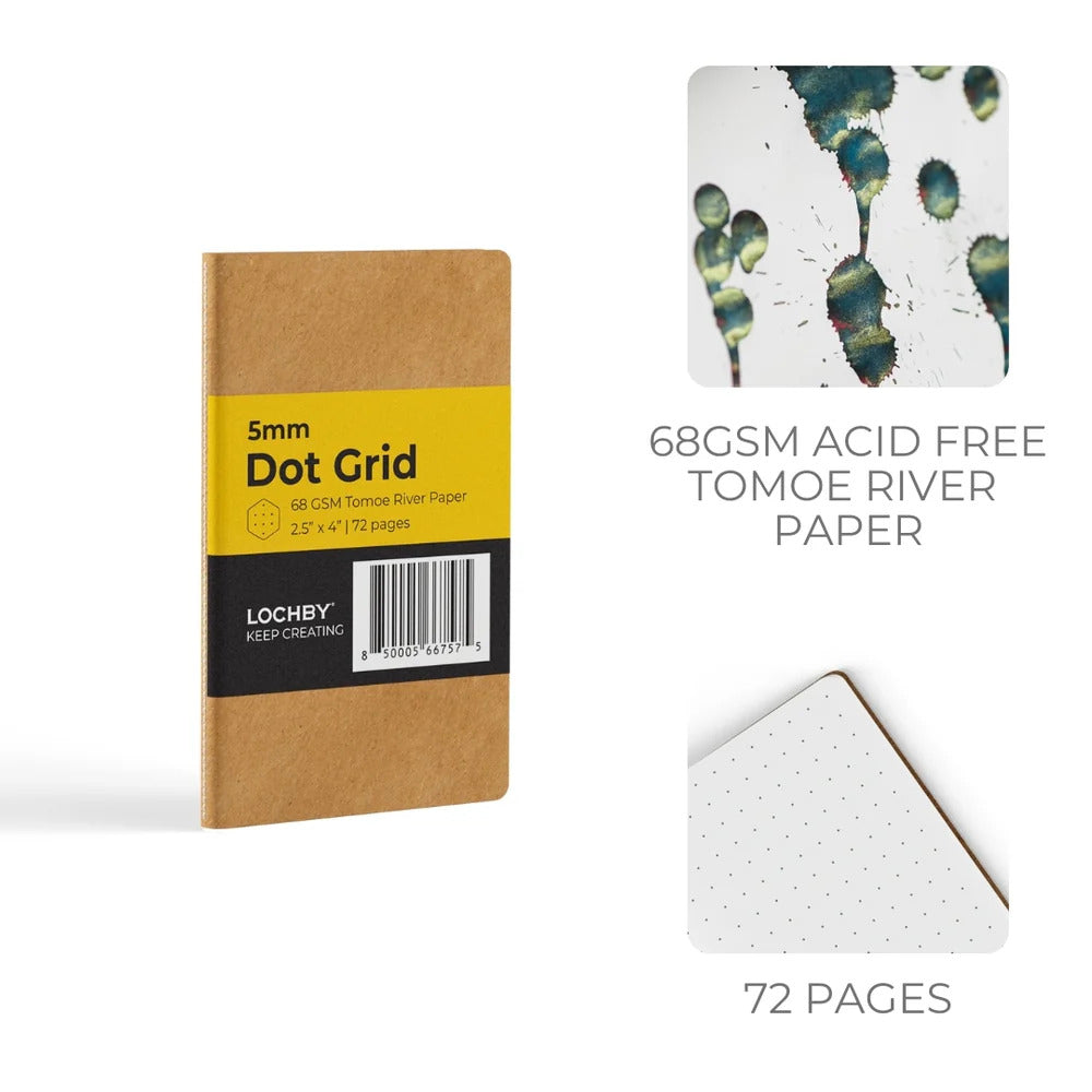 LOCHBY A7 Journal Notebook - Dots Pack