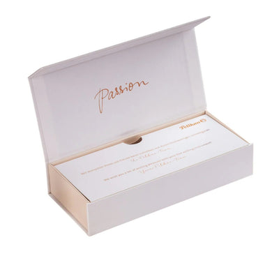 Pelikan Souveran K 600 Ballpoint Pen - White / Rose Gold Trim - Special Edition