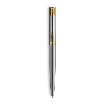 Waterman Impression Ballpoint Pen - Stainless Steel / Gold Trim