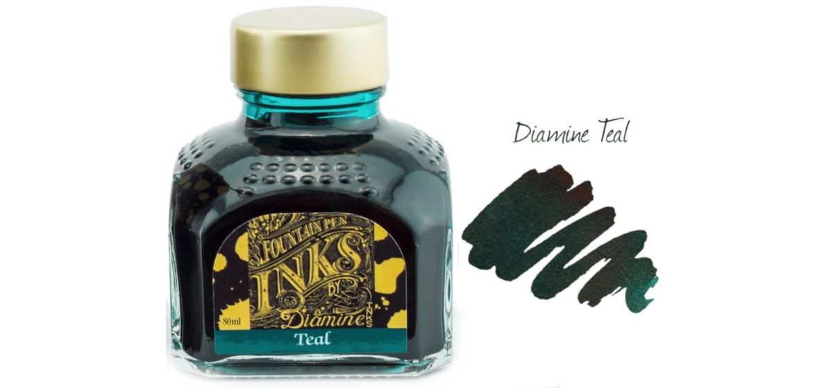 Diamine Ink Bottle 80ml - Blue-Black Shades - Assorted Colours