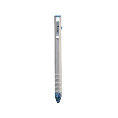 MIG Model 1 Bolt Action Ballpoint Pen - Timascus Accent Grid