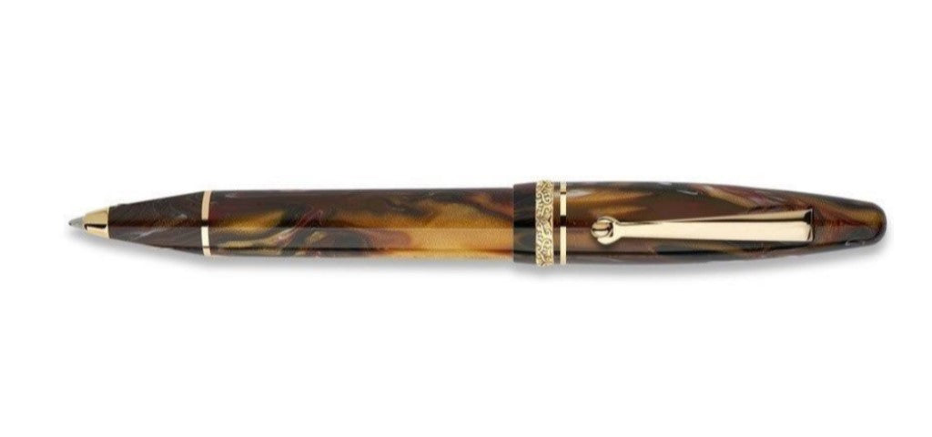 Maiora Golden Age Ballpoint Pen - Fire / Gold Trim