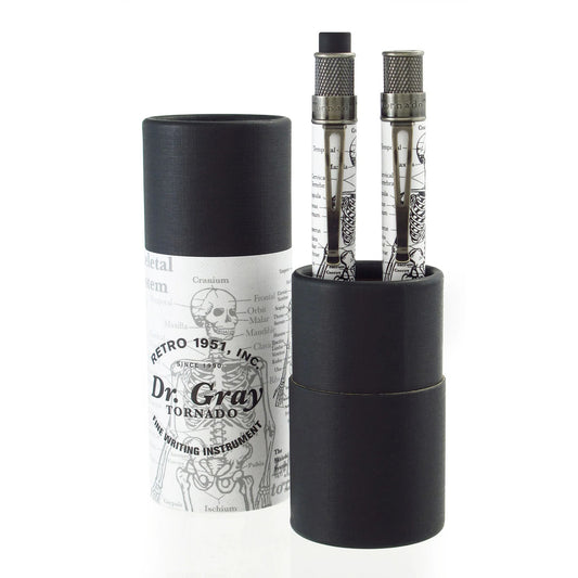 Retro 51 Tornado Gift Set - Rollerball & Propelling Pencil 1.15mm- Dr Gray