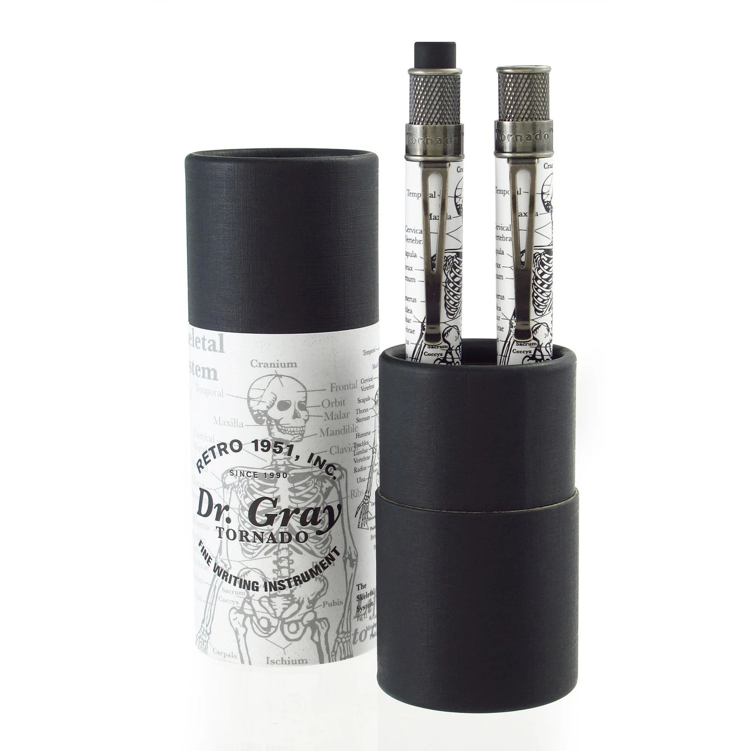 Retro 51 Tornado Gift Set - Rollerball & Propelling Pencil 1.15mm- Dr Gray