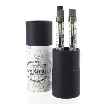 Retro 51 Tornado Gift Set - Rollerball & Propelling Pencil 1.15mm- Dr Gray