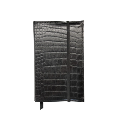 Visentin Leather Notebook Cover A6 Croc + Rhodia Webby Lined Notebook