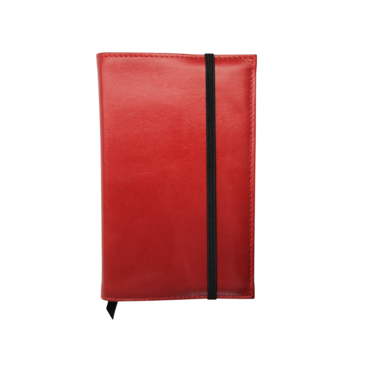 Visentin Leather Notebook Cover A6 Smooth + Rhodia Webby Lined Notebook