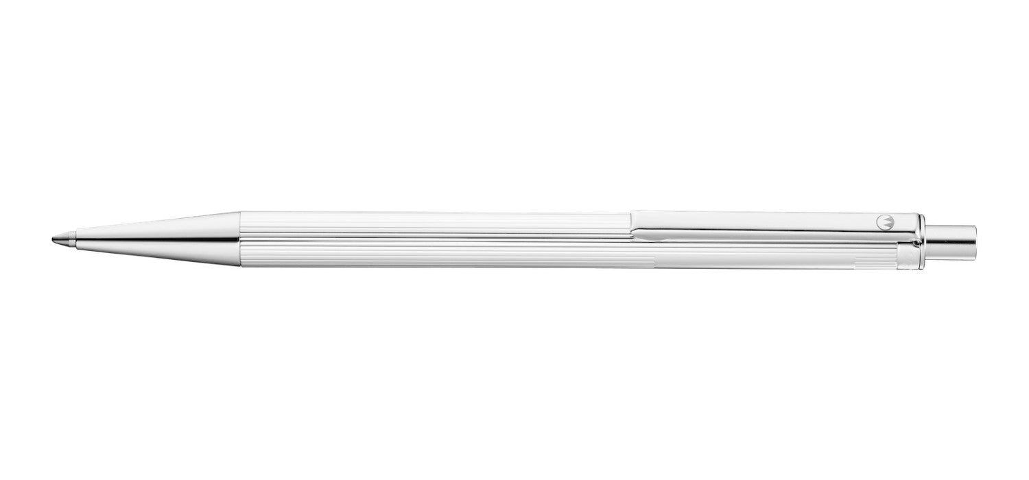 Waldmann Eco Pinstripe Ballpoint Pen - Sterling Silver