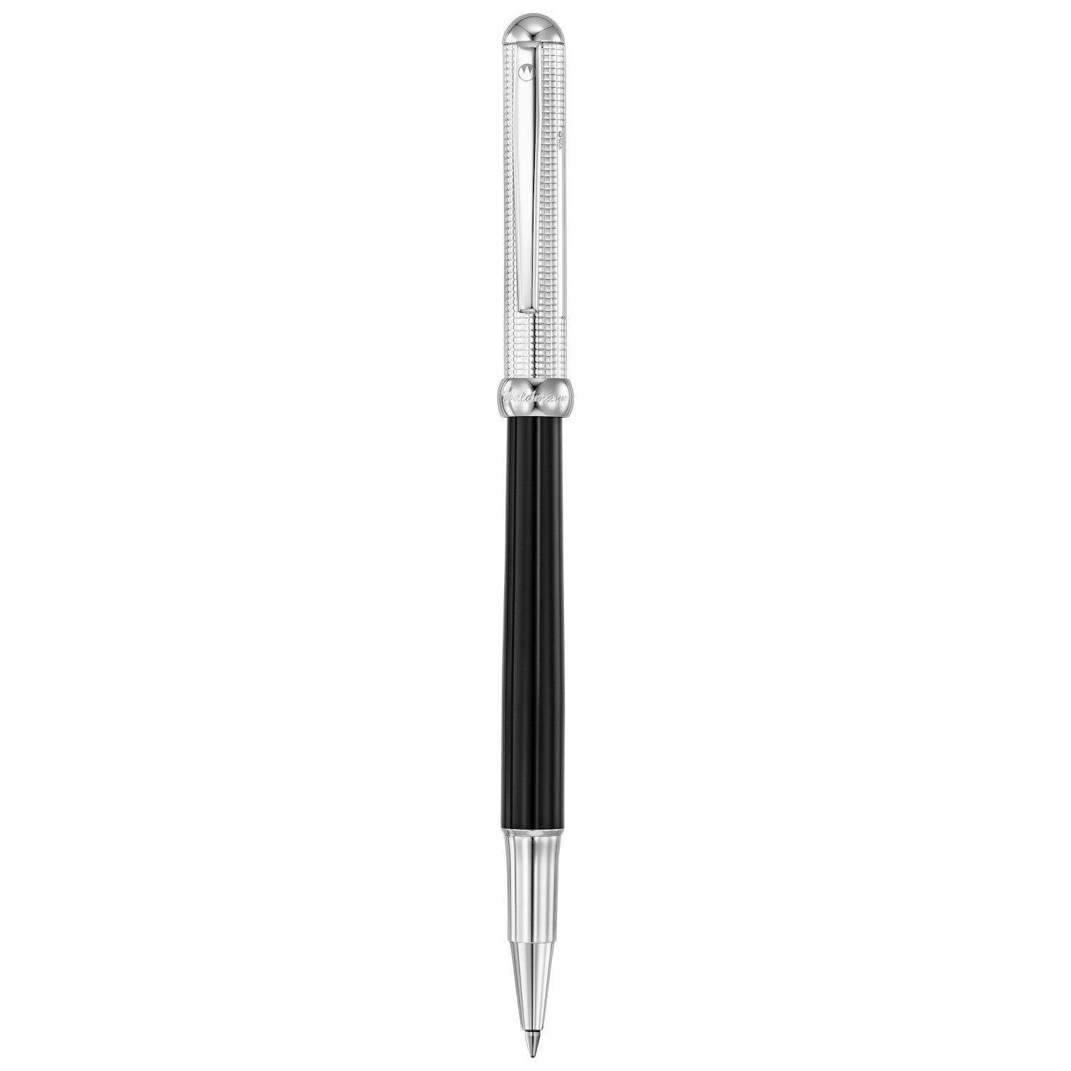 Waldmann Chess Rollerball - Black Lacquer / Sterling Silver