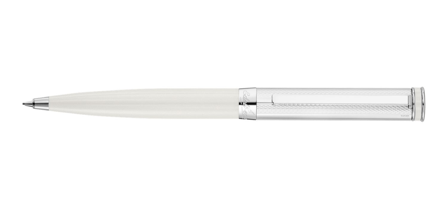 Waldmann Edelfeder Mechanical Pencil 0.7mm - White Lacquer / Barleycorn Sterling Silver