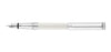 Waldmann Edelfeder Fountain Pen - White Lacquer / Barleycorn Sterling Silver