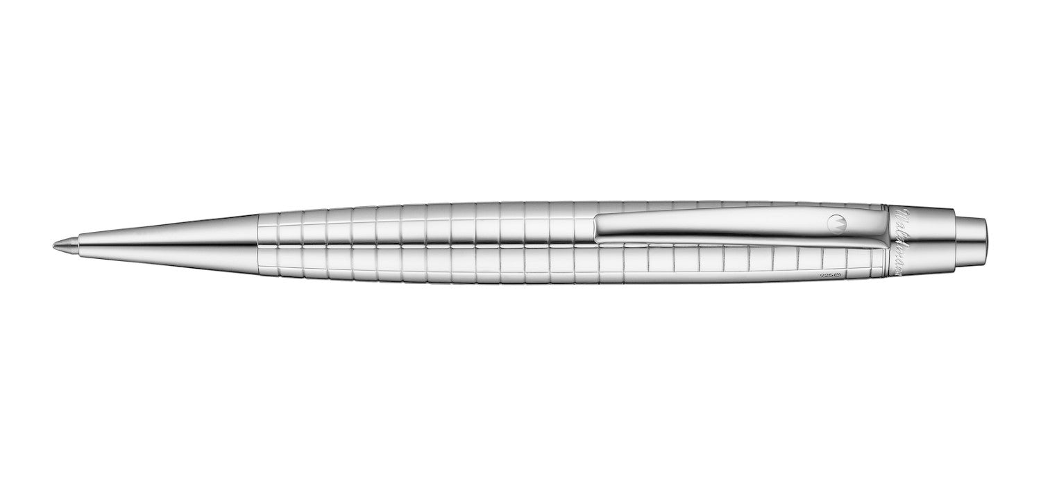 Waldmann Concorde Square Ballpoint Pen - Sterling Silver