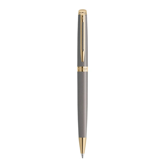 Waterman Hemisphere Metallic Ballpoint Pen - Grey / Gold Trim - Special Edition