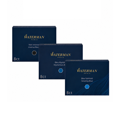 Waterman Ink Cartridges Pack of 8 - Assorted Colours