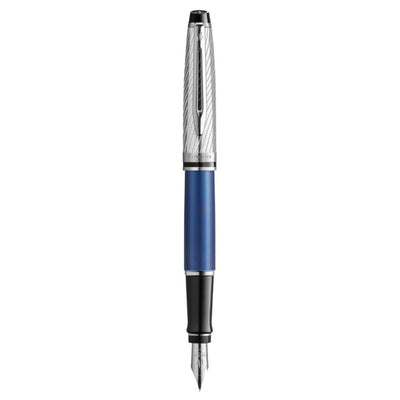 Waterman Expert Deluxe Fountain Pen - Metallic Blue / Chrome Trim - Special Edition