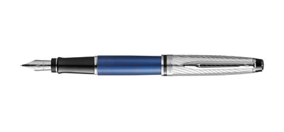 Waterman Expert Deluxe Fountain Pen - Metallic Blue / Chrome Trim - Special Edition