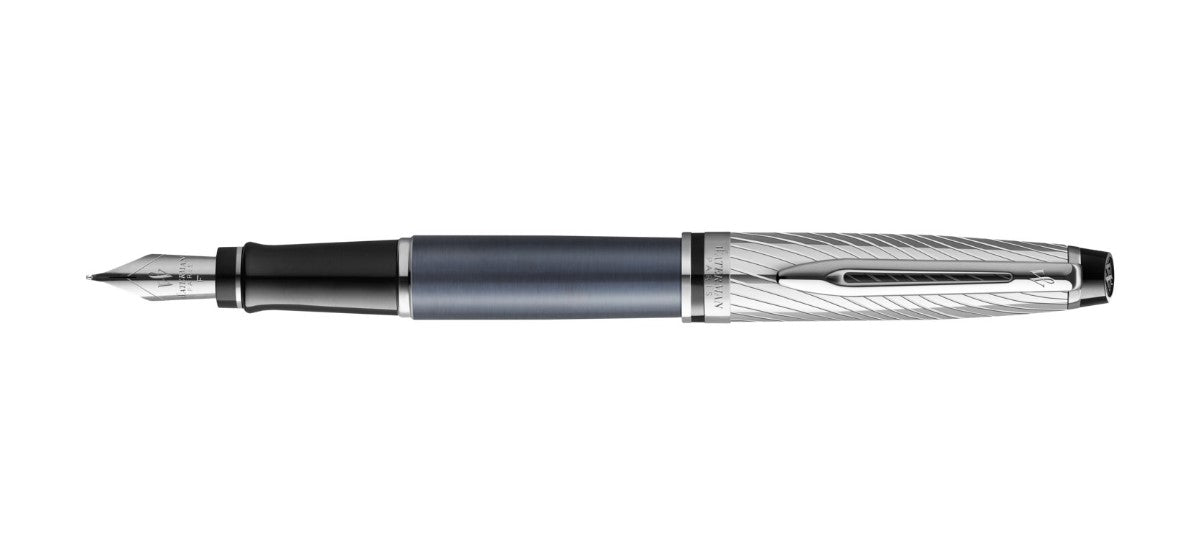 Waterman Expert Deluxe Fountain Pen - Metallic Stone Grey / Chrome Trim - Special Edition