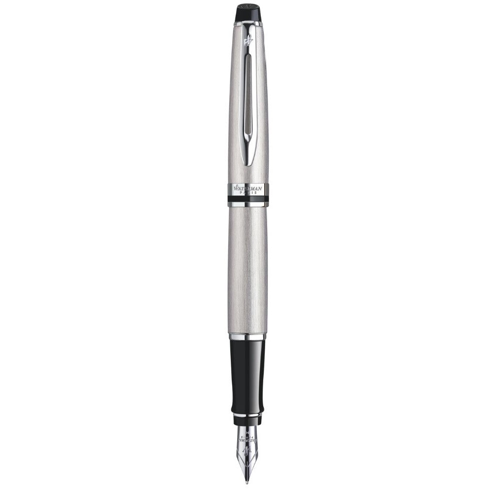 Waterman Expert Fountain Pen - Stainless Steel / Chrome Trim