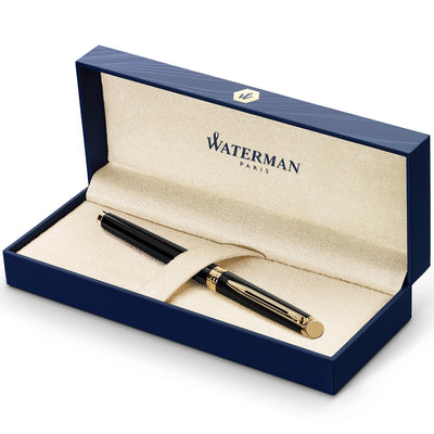 Waterman Hemisphere Rollerball - Black Lacquer / Gold Trim