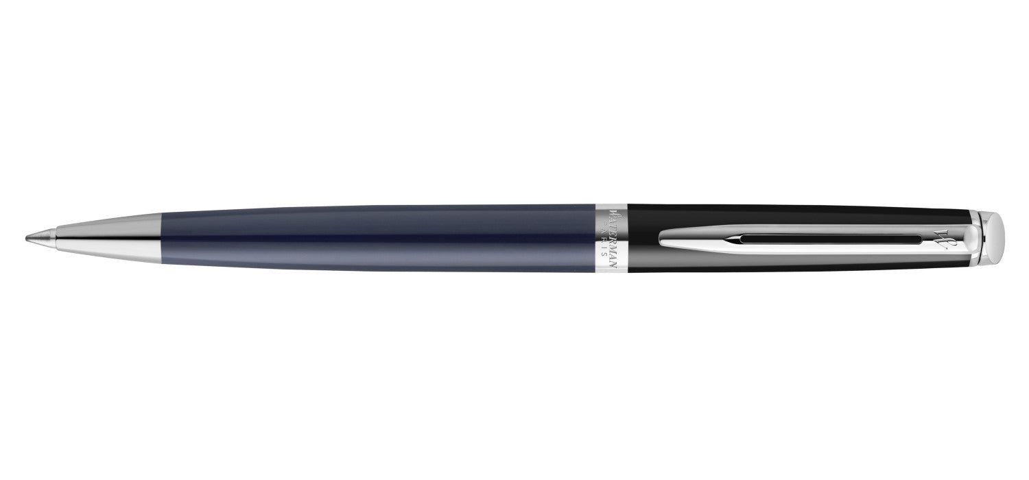 Waterman Hemisphere Colour Blocking Ballpoint Pen - Black & Blue / Palladium Trim - Special Edition
