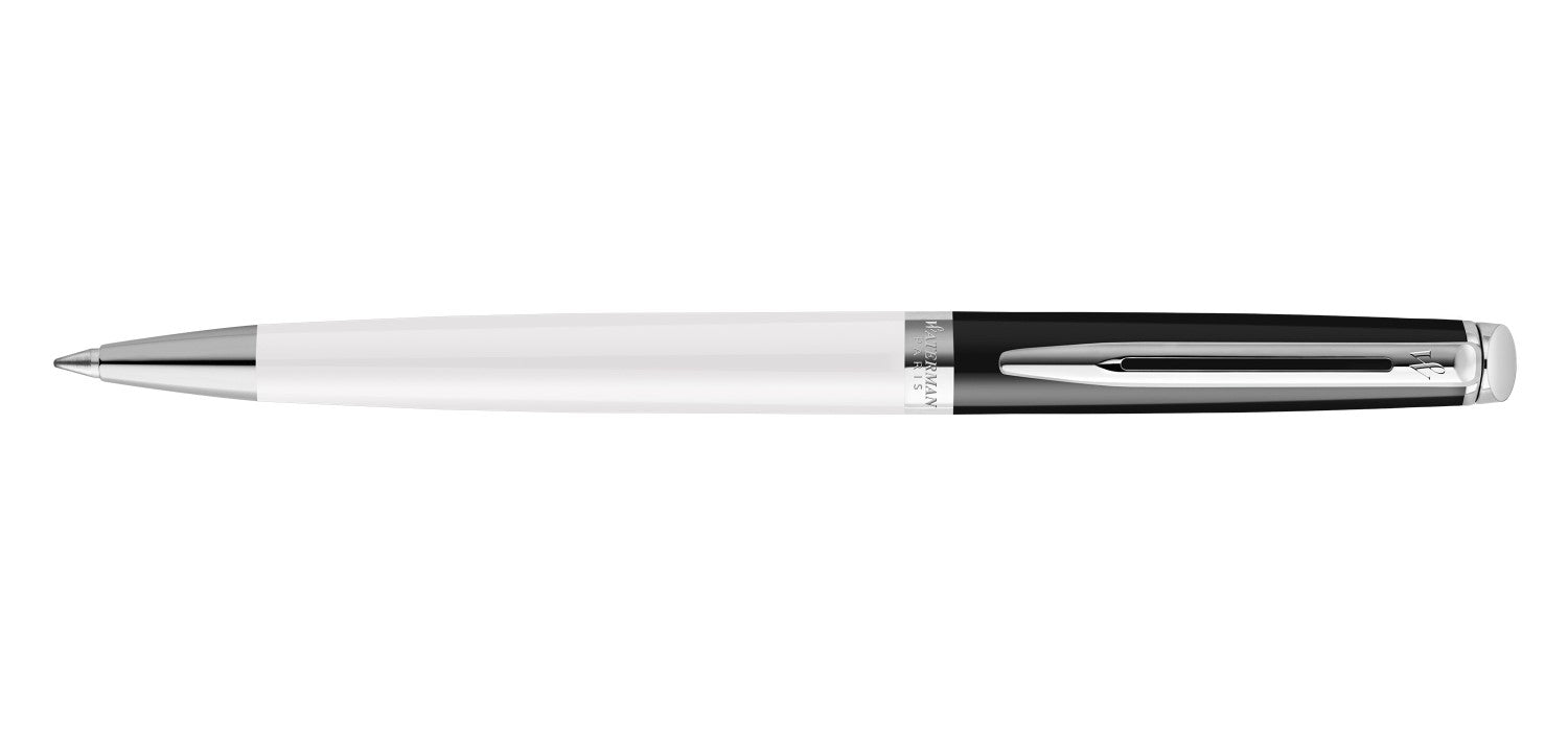 Waterman Hemisphere Colour Blocking Ballpoint Pen - Black & White / Palladium Trim - Special Edition