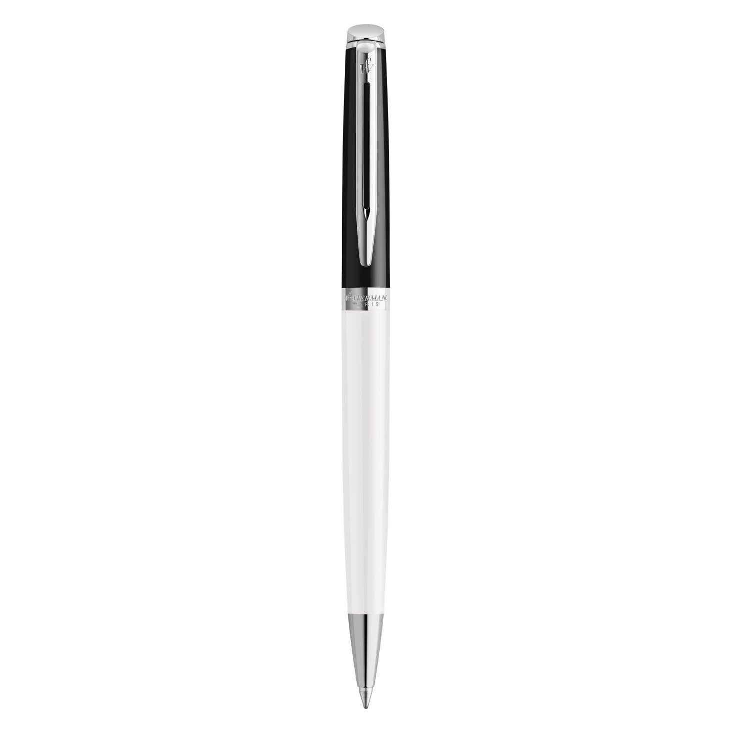 Waterman Hemisphere Colour Blocking Ballpoint Pen - Black & White / Palladium Trim - Special Edition