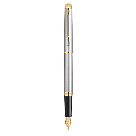 Waterman Hemisphere Fountain Pen - Stainless Steel / Gold Trim