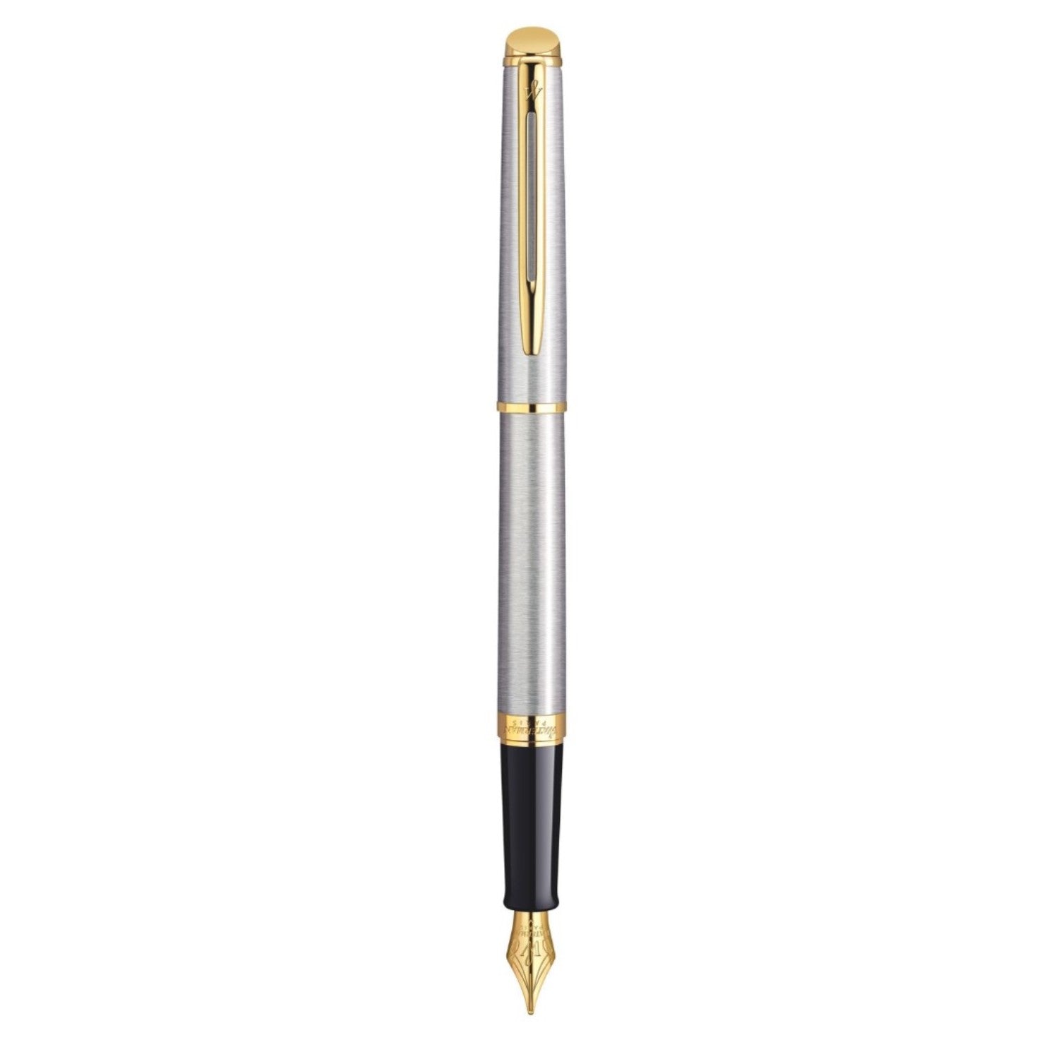 Waterman Hemisphere Fountain Pen - Stainless Steel / Gold Trim