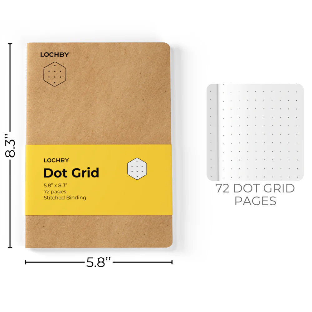 LOCHBY A5 Journal Notebook - Dot Grid