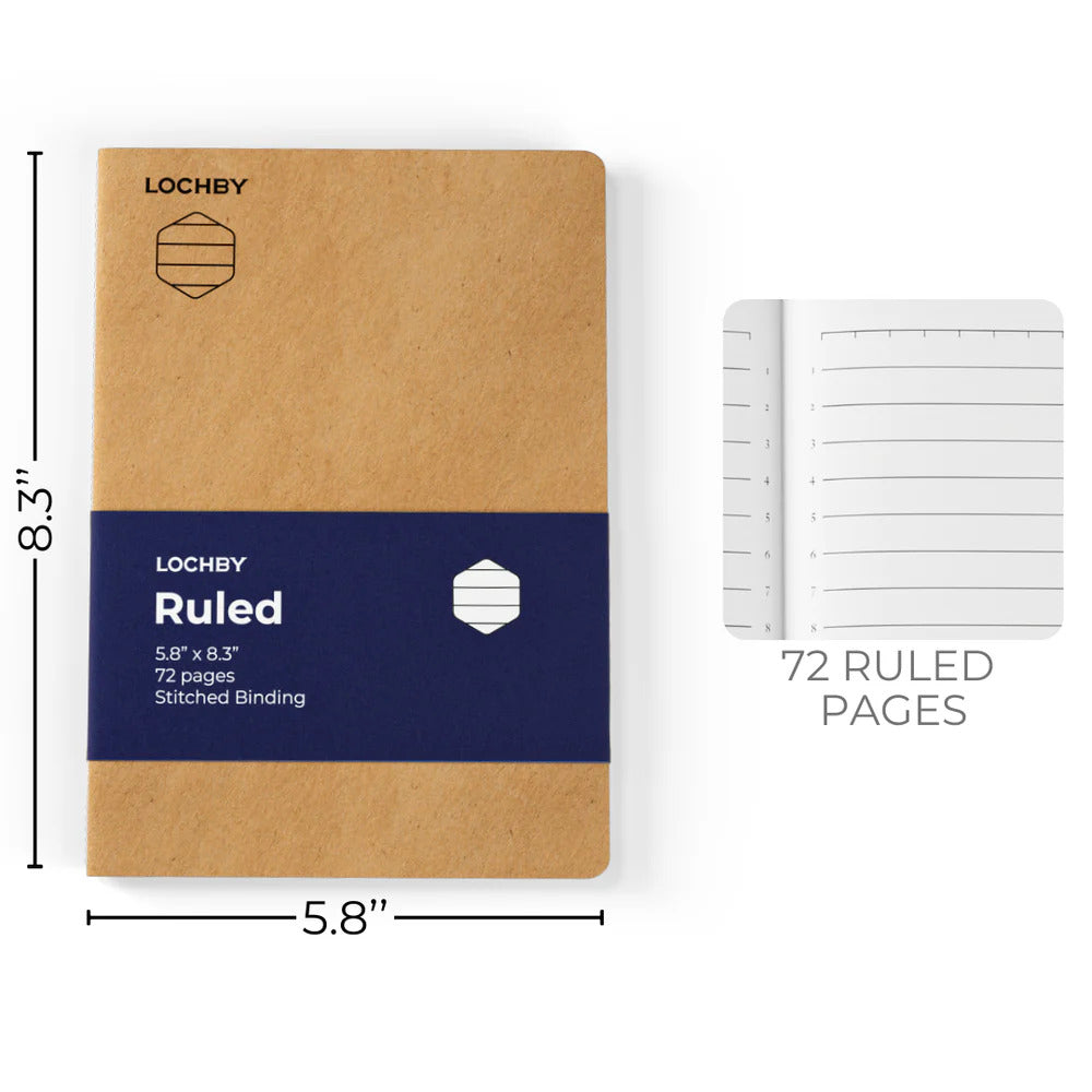 LOCHBY A5 Journal Notebook - Ruled