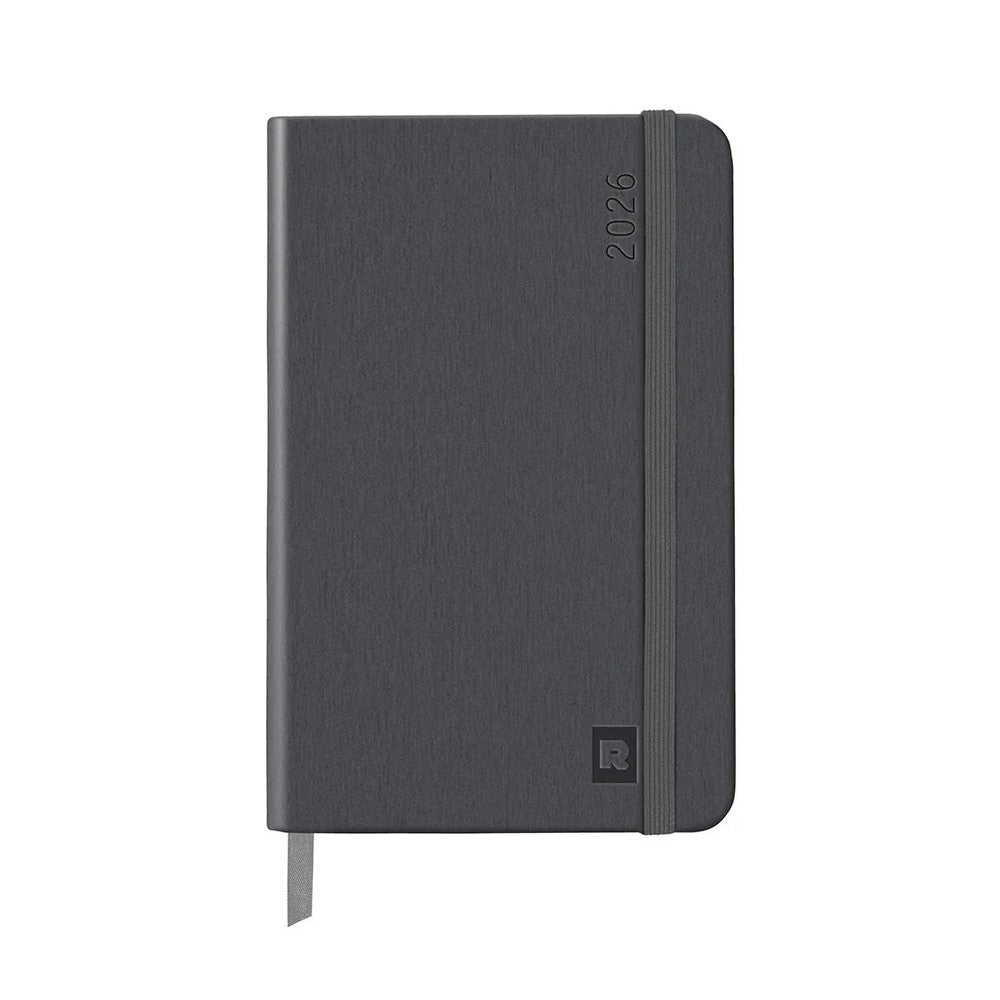 Rhodia 2026 Hard Cover A6 Weekly Horizontal Webplanner - Titanium