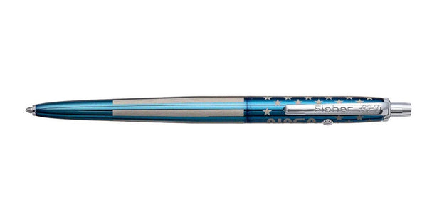 Penna Stilografica Xezo Speed Master: Pennino Fine, Corpo In Ottone Bianco Opaco Con Madreperla Bianca E Finiture Oro Rosa - Leggera 29g