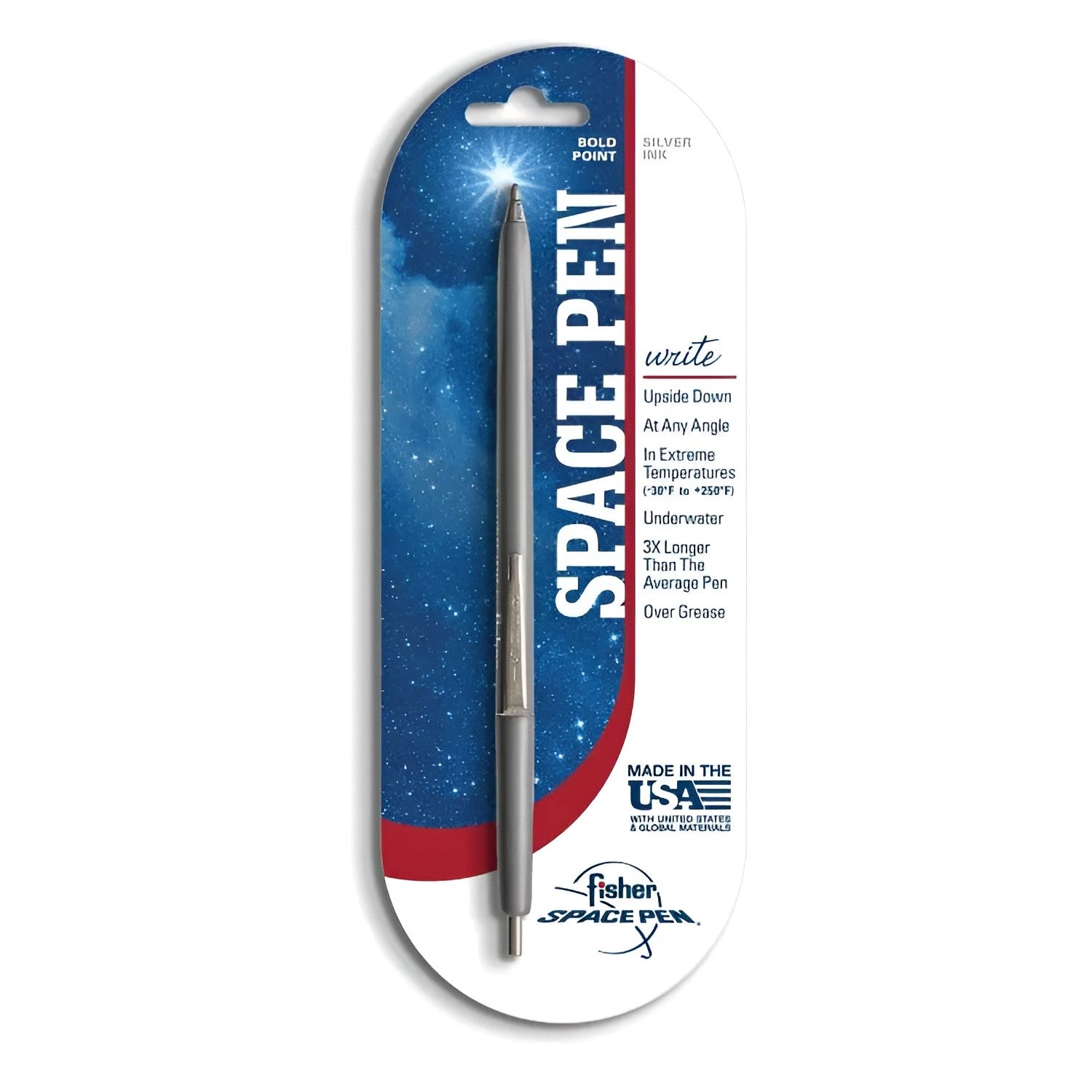 Fisher Space Pen Silver Ink Ballpoint Pen - Bold Point