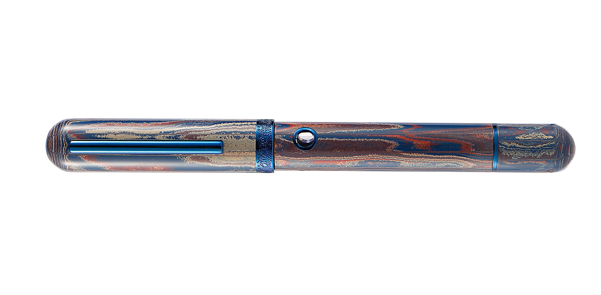 Nahvalur Nautilus Fountain Pen - Blue Ringed