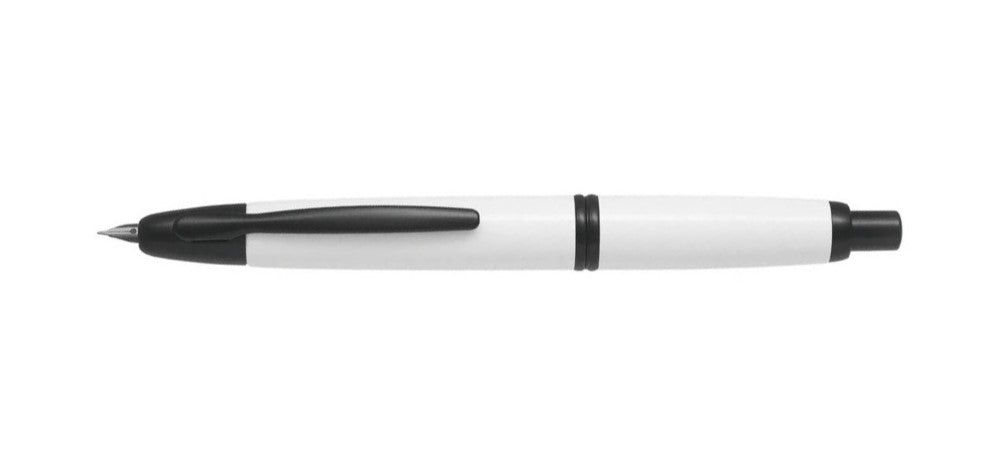 Pilot Capless Fountain Pen - White with Black Trim