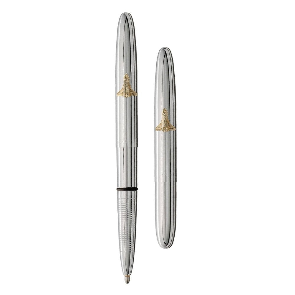 Fisher Space Pen Bullet - Chrome with Shuttle Emblem