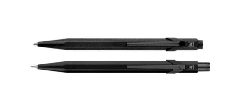 Caran dAche 849 Ballpoint Pen and Pencil Set 0.7mm - Black Code