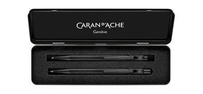 Caran dAche 849 Ballpoint Pen and Pencil Set 0.7mm - Black Code