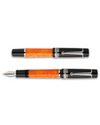 Delta DV2 Mid Size Fountain Pen - Orange / Palladium Trim