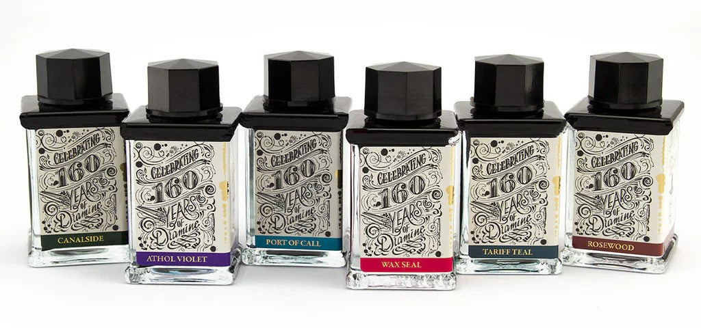 Diamine Ink Bottle 75ml - 160th Anniversary Collection - Assorted Colours