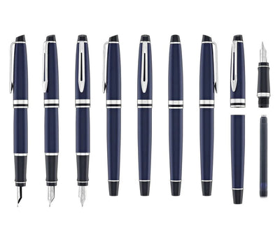 Waterman Expert Fountain Pen - Blue / Chrome Trim