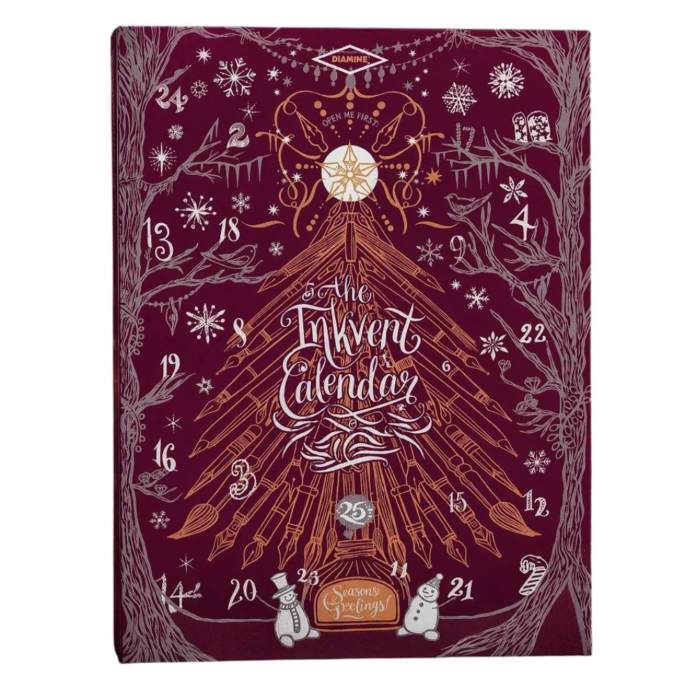 Diamine Inkvent Calendar - 2026 Burgundy Edition
